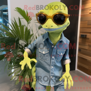 Postava maskota Lime Green...