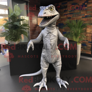 Sølv Coelophysis maskot...