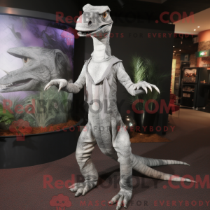 Sølv Coelophysis maskot...