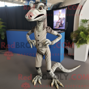 Maskottchenkostüm Silber...