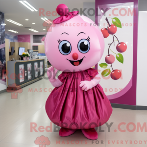 Pink Cherry mascottekostuum...