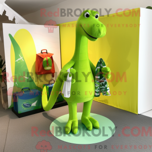 Limegrønn Diplodocus...