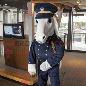 Navy Horse Maskottchen...