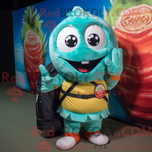 Turkis Sushi maskot kostume...