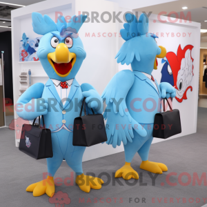 Sky Blue Roosters máscara...