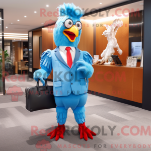 Sky Blue Roosters maskot...