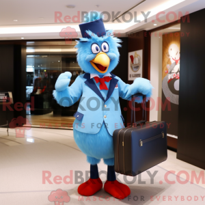 Sky Blue Roosters mascot...
