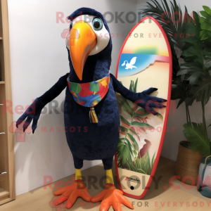 Navy Toucan mascottekostuum...