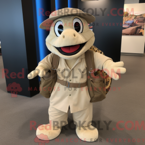 Beige Snake maskot...