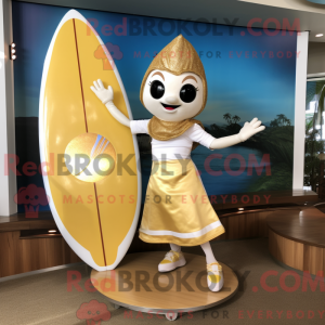Guld Surfboard maskot...