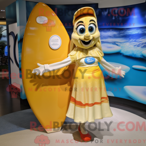 Guld Surfboard maskot...
