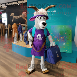 Lilla ged maskot kostume...