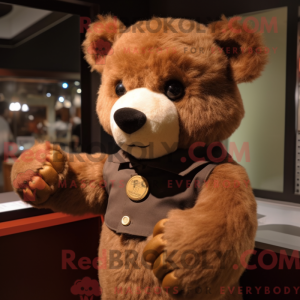 Máscara Brun Teddy Bear com...