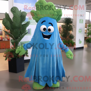 Blå selleri maskot kostume...