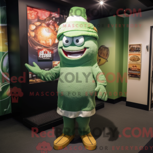 Grøn Sushi maskot kostume...