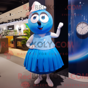 Blue Golf Ball mascot...