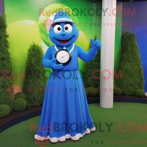 Blauwe golfbal...