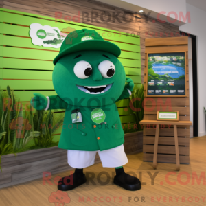 Grønn Doctor maskot drakt...