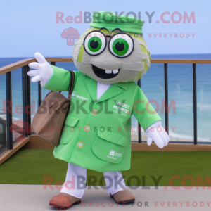 Grön Doctor-maskot drakt...