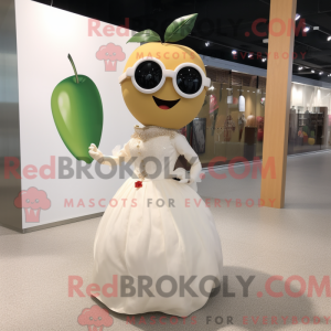 Tan Apple mascotte kostuum...