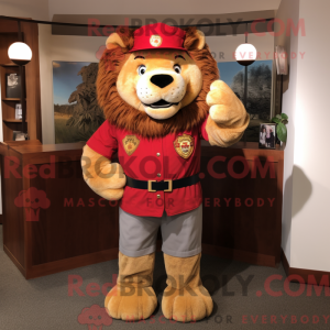 Costume de mascotte de Lion...