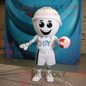 Wit volleybalnet...