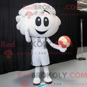Hvid Volleyball Net maskot...