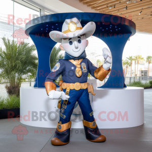 Navy-Cowboy Maskottchen...
