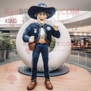 Navy Cowboy maskot kostyme...