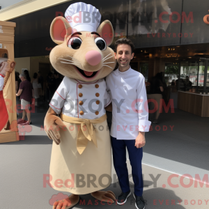 Beige Ratatouille mascot...