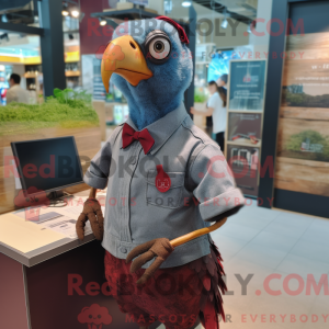 Maroon Guinea Fowl maskot...