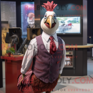 Maroon Guinea Fowl maskot...