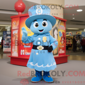 Postava maskota Sky Blue...