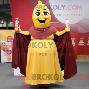 Maroon Bottle Of Mustard...