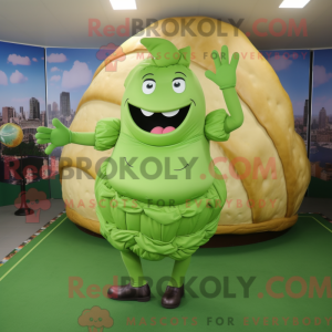 Green Croissant mascot...