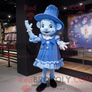 Sky Blue Witch mascot...