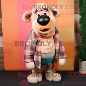 Peach Ram mascottekostuum...
