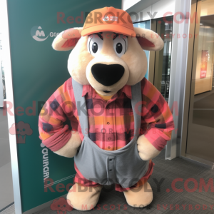 Peach Ram mascottekostuum...