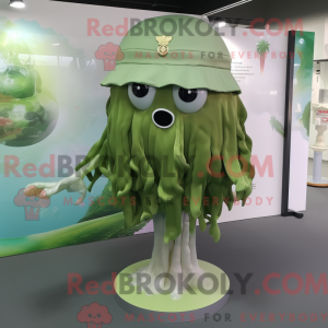 Oliven Jellyfish maskot...