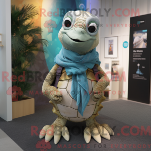 Teal Sea Turtle Maskottchen...