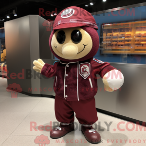 Maroon Handball Ball mascot...