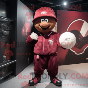 Maroon Handball Ball mascot...