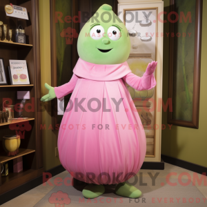 Olive Pink maskot kostume...