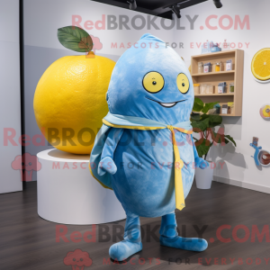 Blue Lemon mascottekostuum...