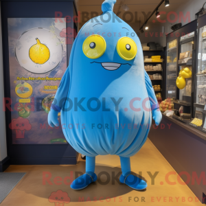 Blue Lemon mascottekostuum...
