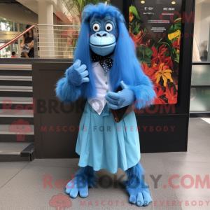 Blue Orangutan mascot...