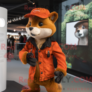 Rust Marten maskot drakt...