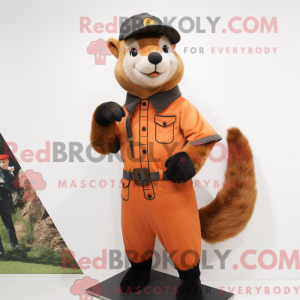 Rust Marten maskot drakt...