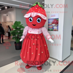 Aardbei-mascottekostuum...