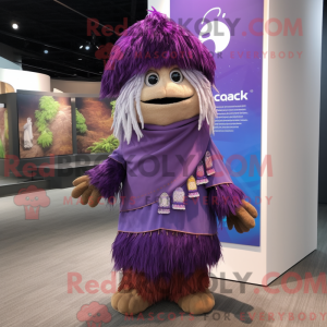 Paars Chief mascottekostuum...